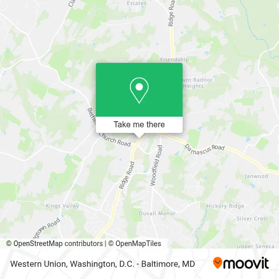 Western Union map