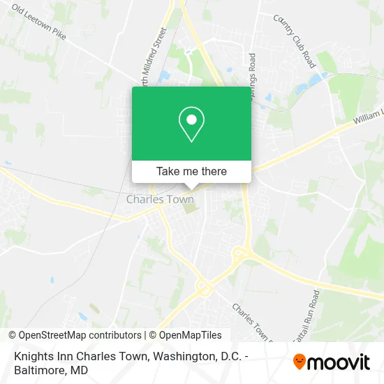 Knights Inn Charles Town map