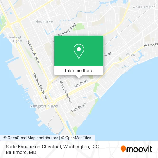 Suite Escape on Chestnut map