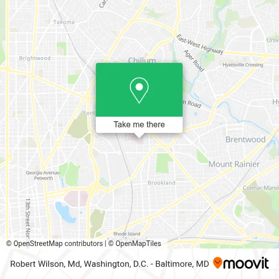 Robert Wilson, Md map