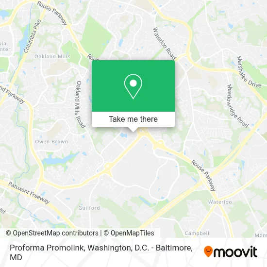 Proforma Promolink map