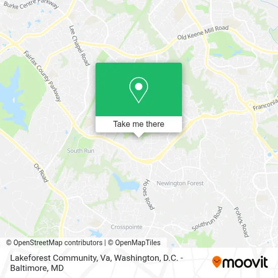 Lakeforest Community, Va map