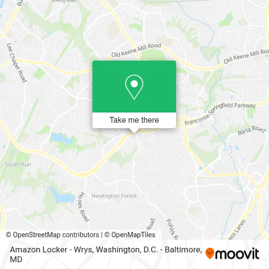 Amazon Locker - Wrys map
