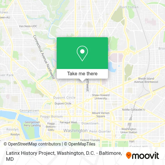 Latinx History Project map