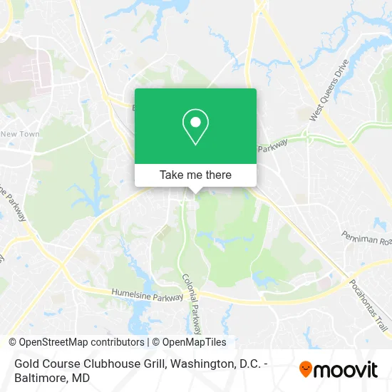 Gold Course Clubhouse Grill map