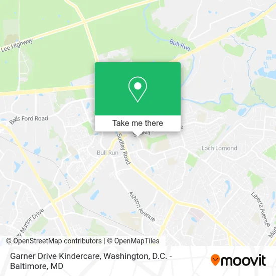 Garner Drive Kindercare map