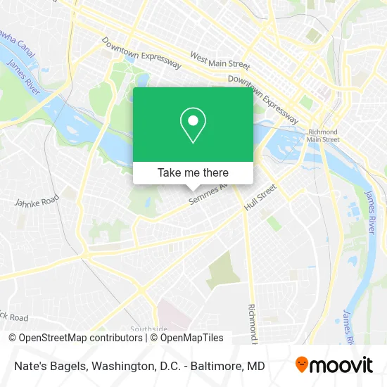 Nate's Bagels map