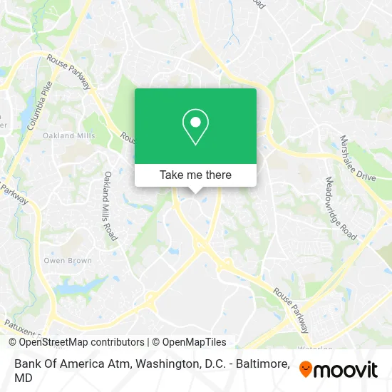 Bank Of America Atm map