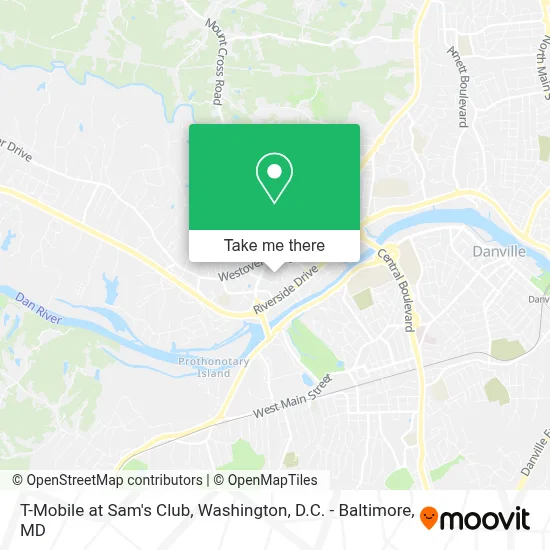 T-Mobile at Sam's Club map