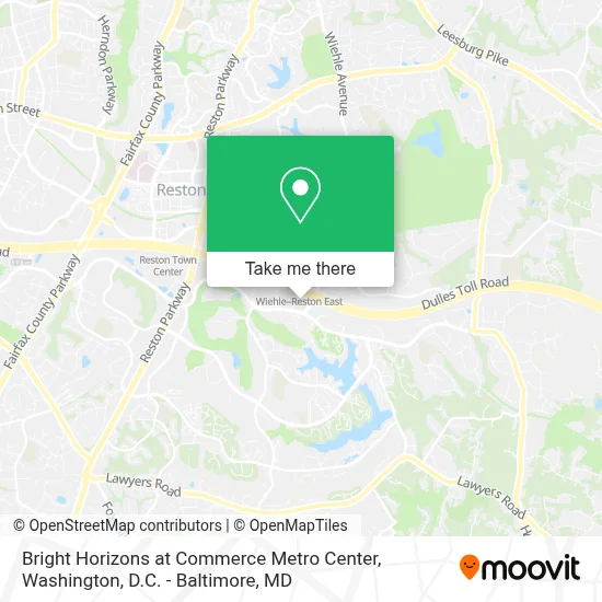 Bright Horizons at Commerce Metro Center map