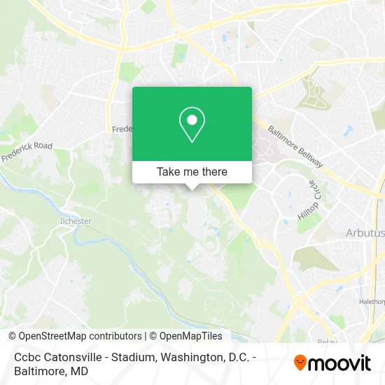Ccbc Catonsville - Stadium map