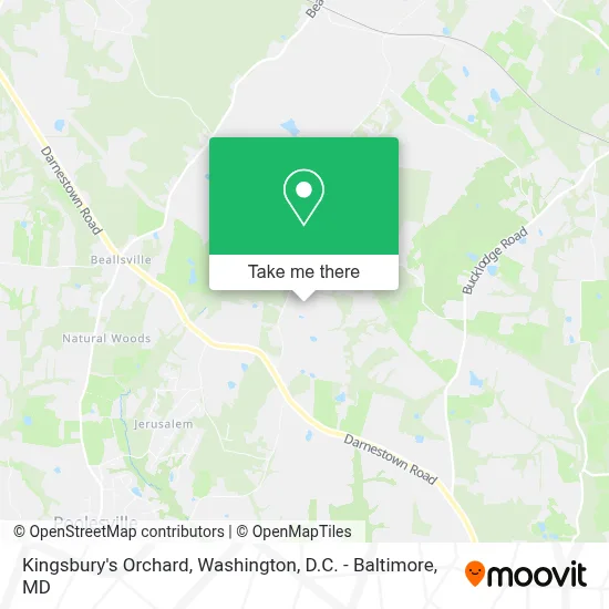 Kingsbury's Orchard map