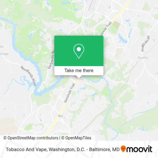 Tobacco And Vape map