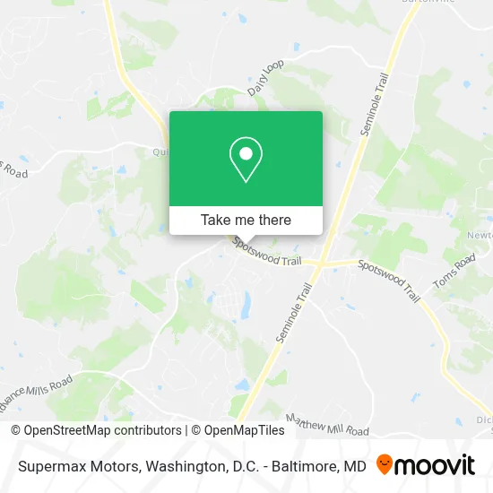 Supermax Motors map