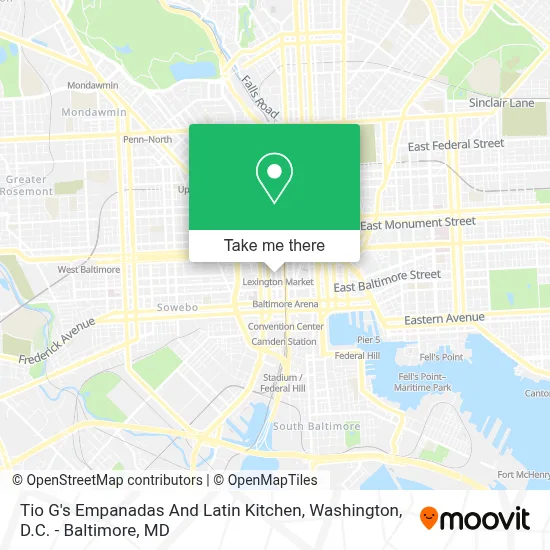Tio G's Empanadas And Latin Kitchen map