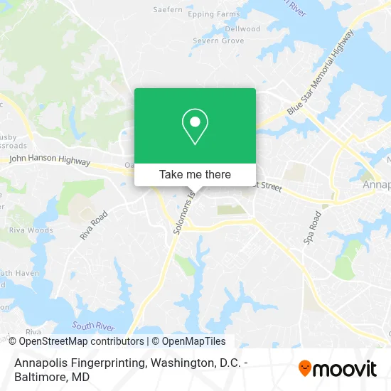 Annapolis Fingerprinting map