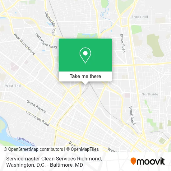 Servicemaster Clean Services Richmond map