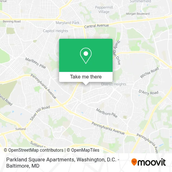 Parkland Square Apartments map
