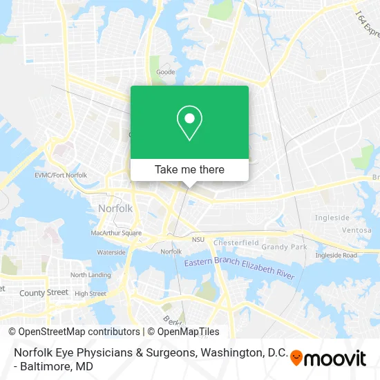 Norfolk Eye Physicians & Surgeons map