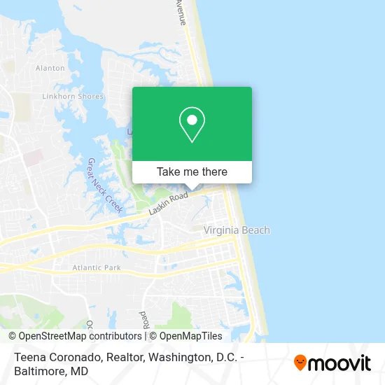 Teena Coronado, Realtor map