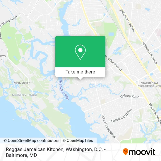 Reggae Jamaican Kitchen map