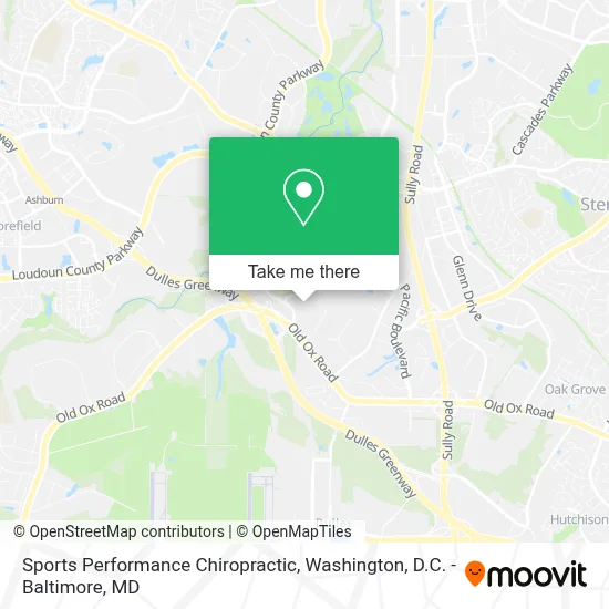 Sports Performance Chiropractic map