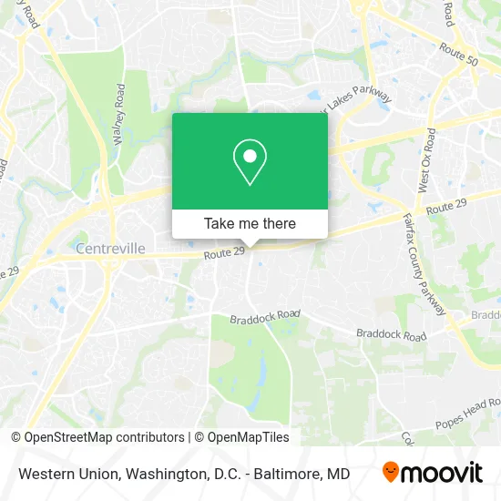 Western Union map