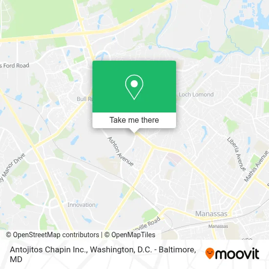 Antojitos Chapin Inc. map