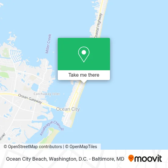 Ocean City Beach map