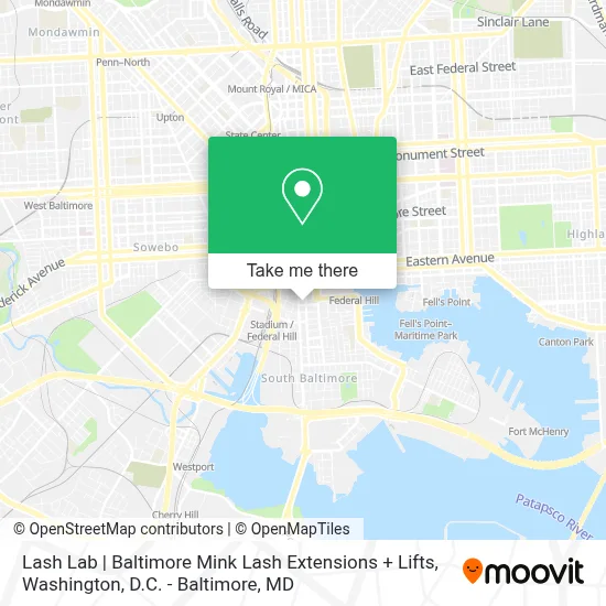 Lash Lab | Baltimore Mink Lash Extensions + Lifts map