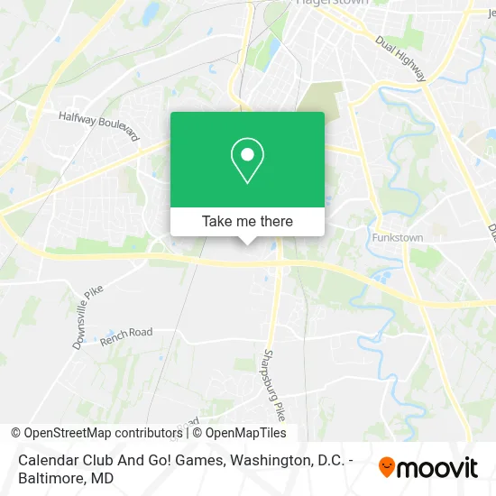 Calendar Club And Go! Games map
