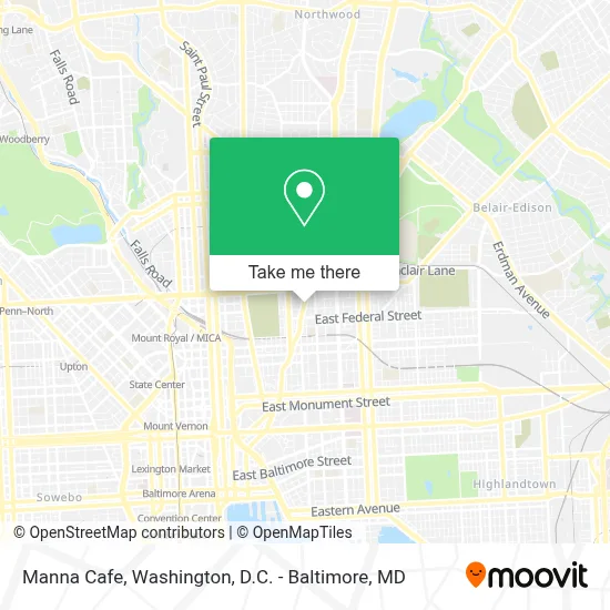 Manna Cafe map
