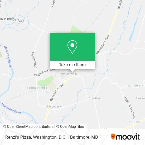 Renzi's Pizza map