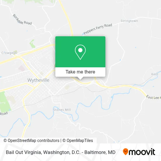 Bail Out Virginia map