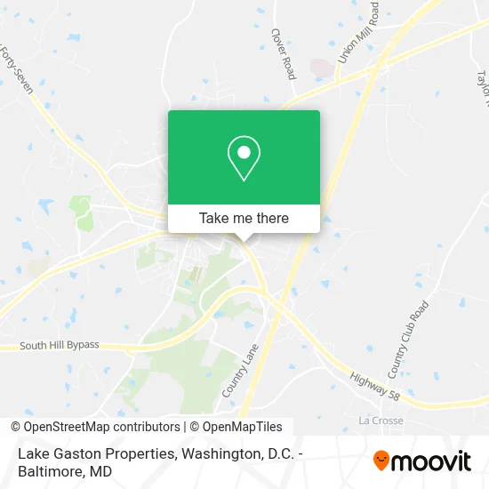Lake Gaston Properties map