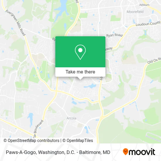 Paws-A-Gogo map