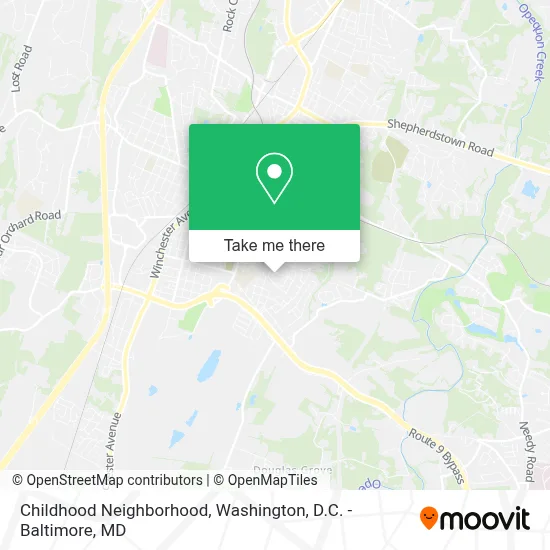 Childhood Neighborhood map