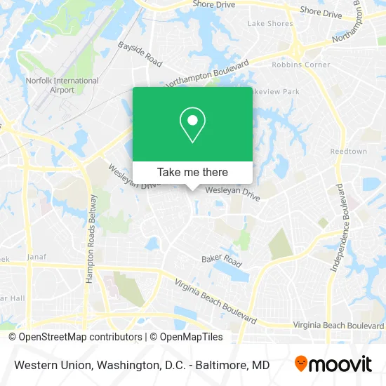 Western Union map