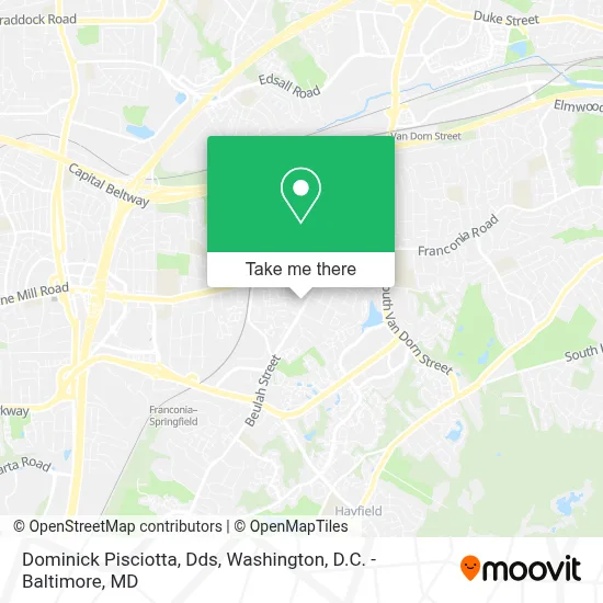 Dominick Pisciotta, Dds map
