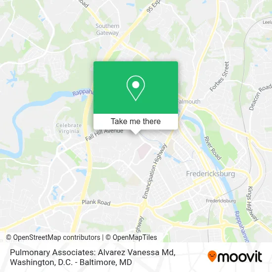 Pulmonary Associates: Alvarez Vanessa Md map