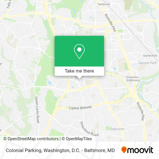 Colonial Parking map