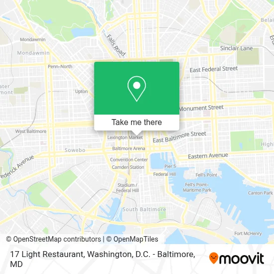 17 Light Restaurant map