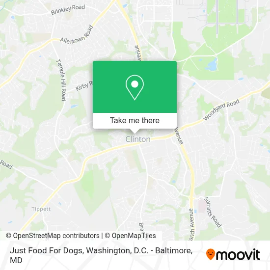 Just Food For Dogs map