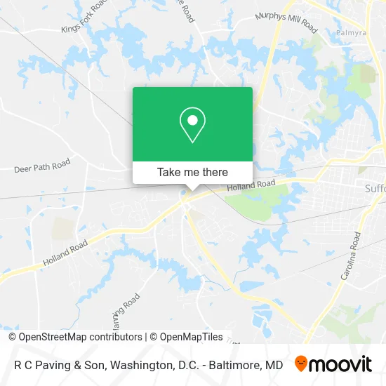 R C Paving & Son map