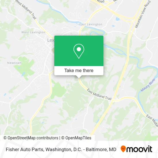 Fisher Auto Parts map