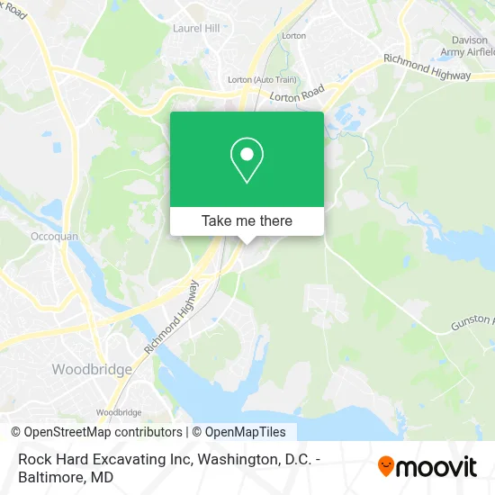 Rock Hard Excavating Inc map