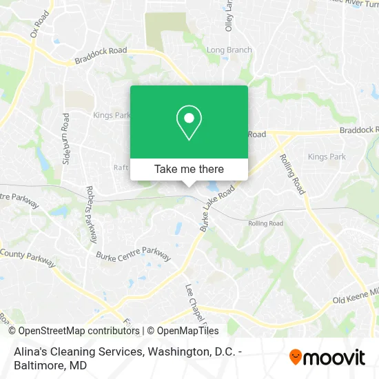 Alina's Cleaning Services map