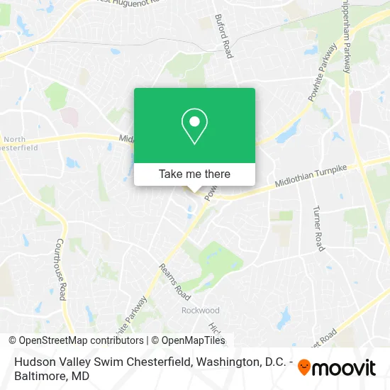 Hudson Valley Swim Chesterfield map
