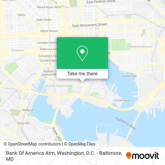 Bank Of America Atm map