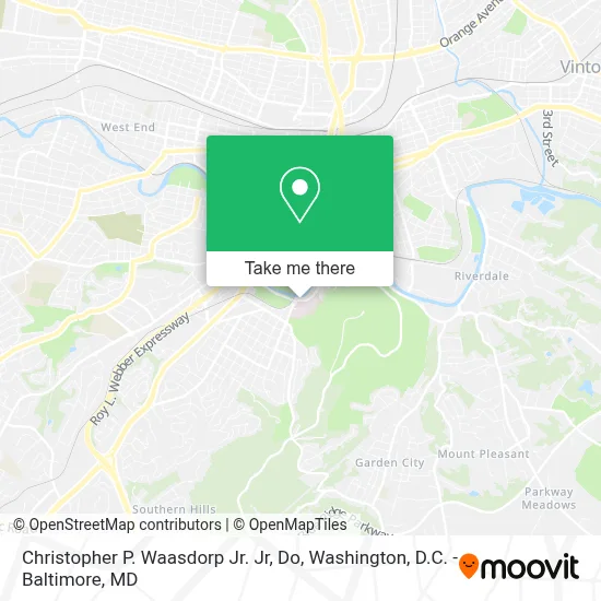 Christopher P. Waasdorp Jr. Jr, Do map